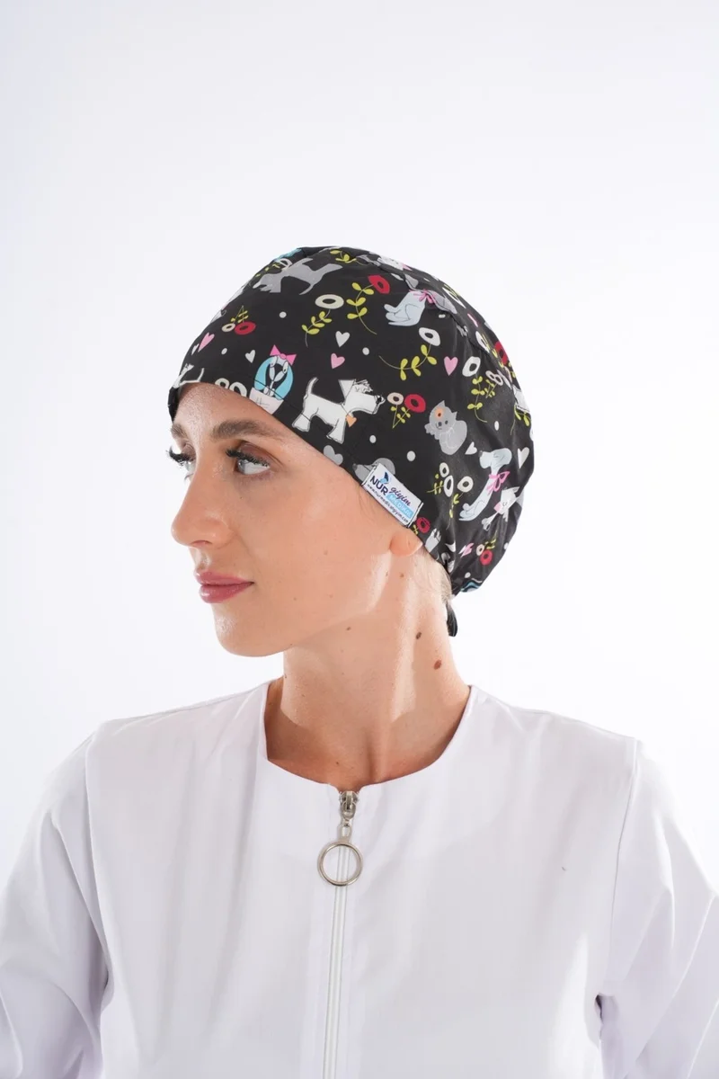 Nur Medikal Giyim Nur Medical Clothing Lovely Friends Doctor Nurse Cook Veterinarian Surgical Bonnet