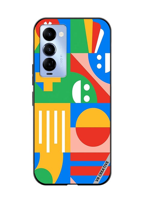 Protective Case Cover For Tecno Camon 18/18 P Design Multicolour