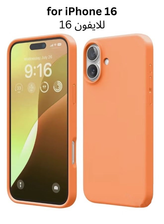 BORTONY iPhone 16 Case Cover Liquid Soft Silicone iPhone 16 Cover Slim Thin Liquid Gel Rubber Inside Microfiber Lining for Apple iPhone 16 6.1 inch - Image 1