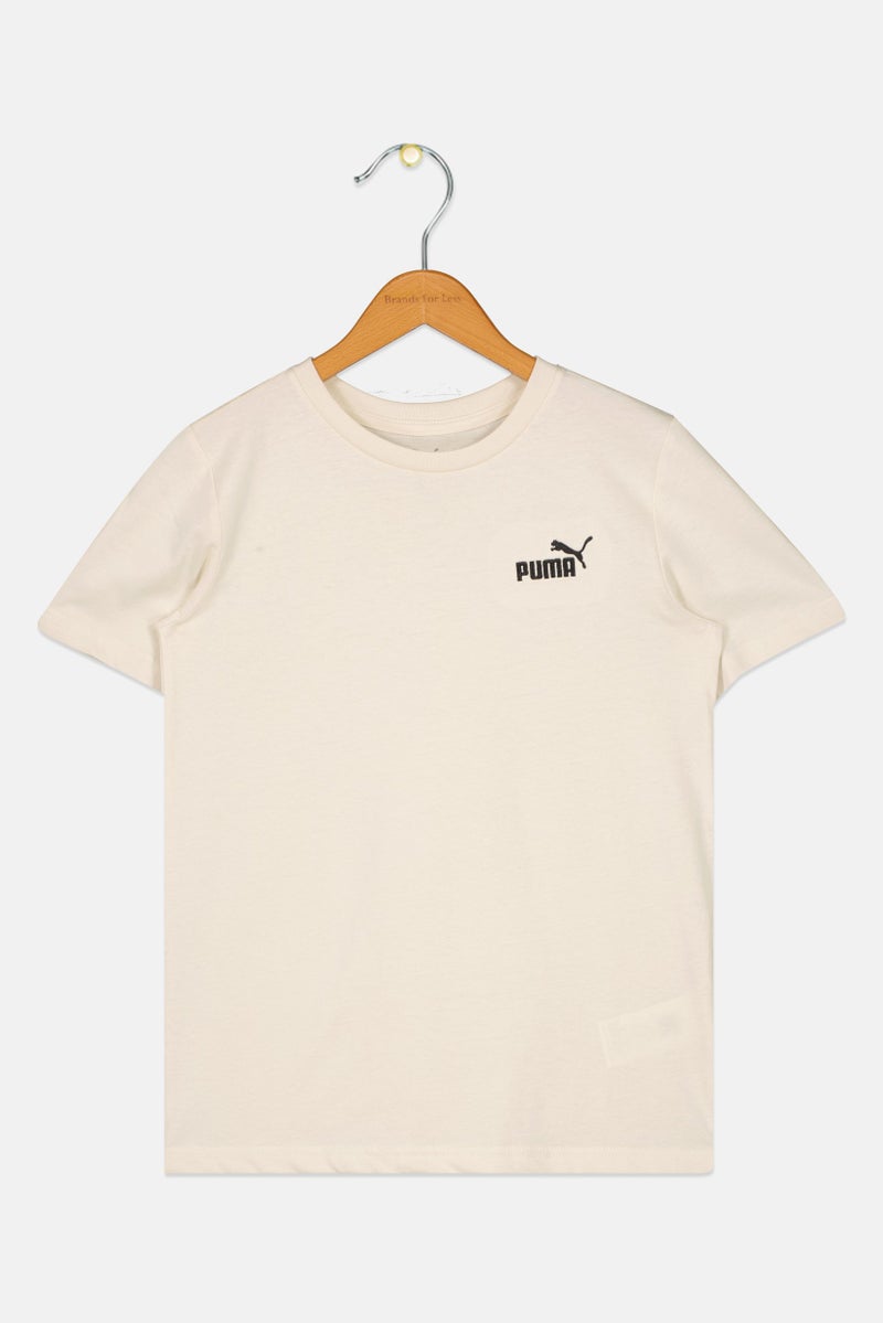 PUMA Kids Boy Sportswear Fit Short Sleeve Outdoor T-Shirt, Cream - Image 2