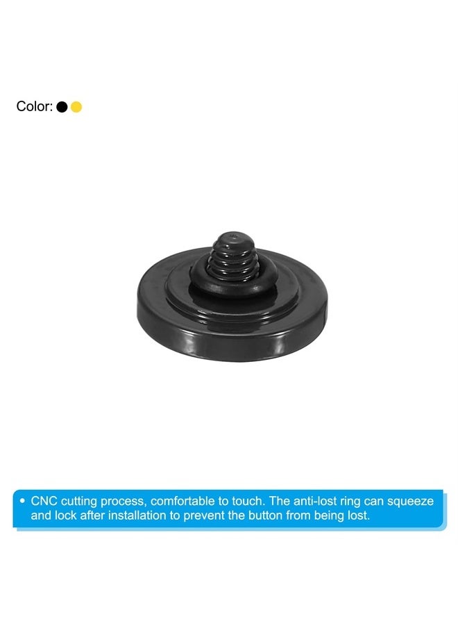 PATIKIL - Camera Shutter Button, 2 Pack Soft Shutter Release Button Pure Copper Camera Button Concave, Black/Yellow - Image 1