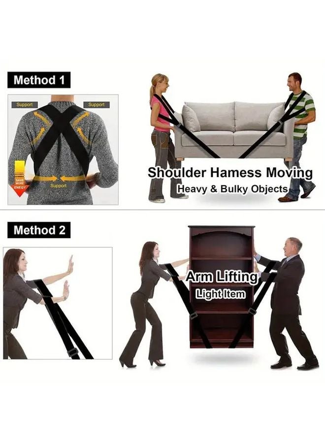 Heavy Duty Adjustable Moving Straps For Two Movers Supports Up To 800 Lbs - Image 4