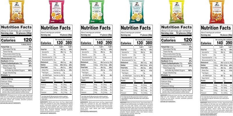 Quaker عبوة متنوعة من كراكرز الأرز من كويكر - 12 قطعة مع 6 نكهات لذيذة - Image 2