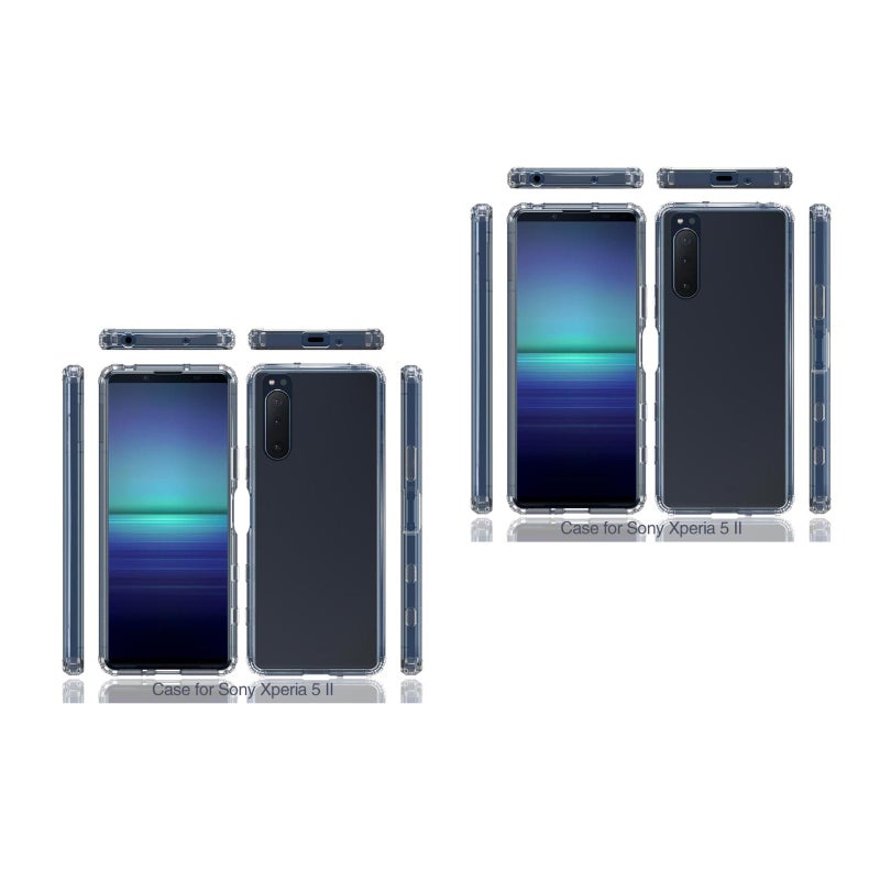 2pcs Hard Phone Cover Absorbing Phone Case Compatible for Xperia 5 II - Image 1