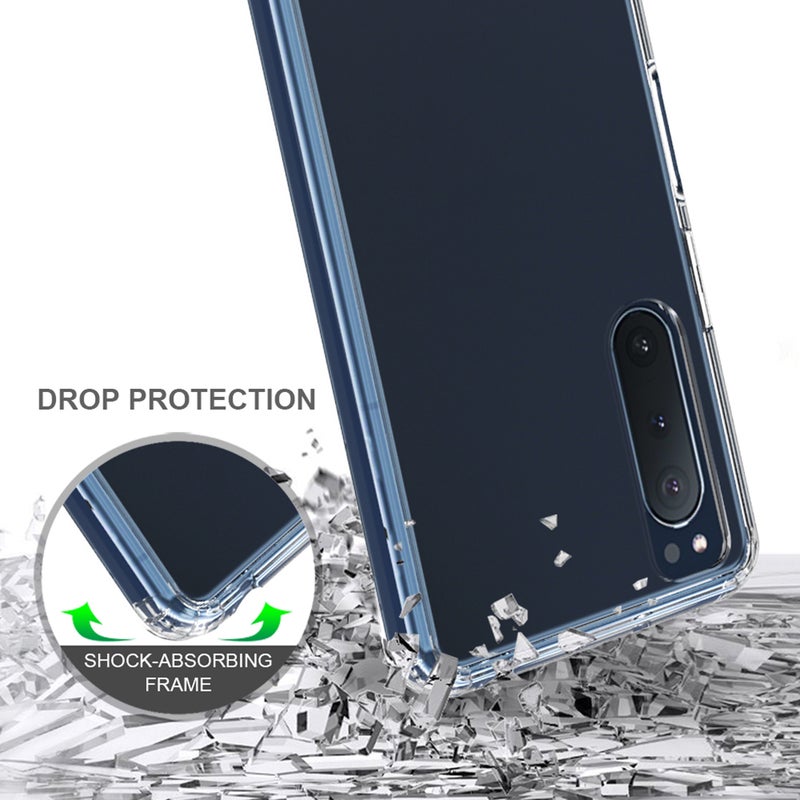 2pcs Hard Phone Cover Absorbing Phone Case Compatible for Xperia 5 II - Image 2