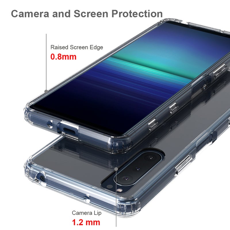 2pcs Hard Phone Cover Absorbing Phone Case Compatible for Xperia 5 II - Image 3