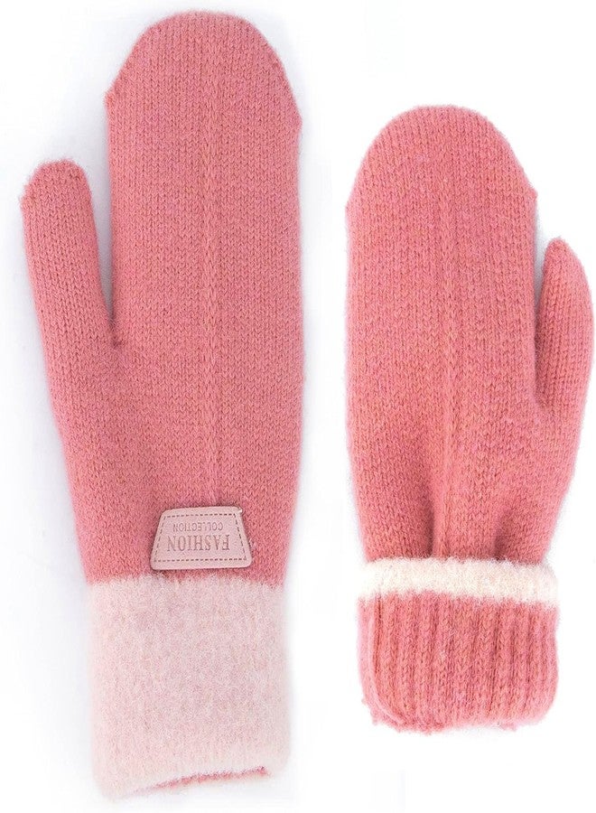 Mealah Kids Winter-Warm-Knit-Mittens for Boys-Girls - Double Layer Thick Warm Outdoor Gloves for 5-10Years Kids - Image 5