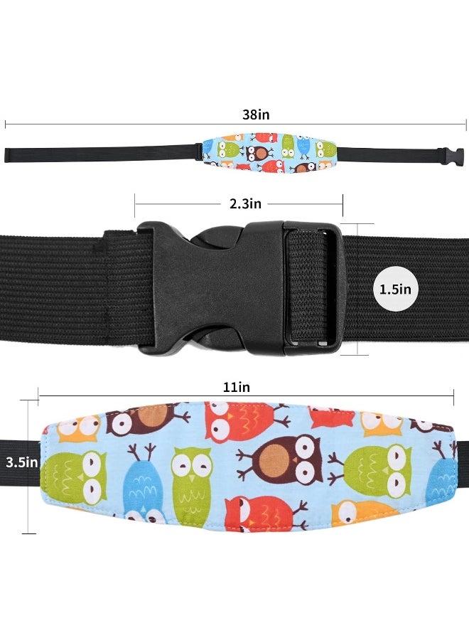 Luckyiren Luckyiren Head Support for Stroller Car Seat - Head Band Strap Headrest for Sleeping Traveling for Toddler Kids Children Child Baby Infant  - Image 3