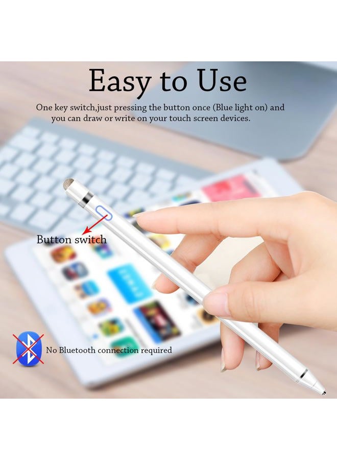 CMARS Active Stylus Pens for Touch Screens, Rechargeable Universal iPad Pencil, Pen for iPad/iOS/Android/iPad Air/Pro/Mini/iPhone/Samsung/Lenovo and More - Image 4