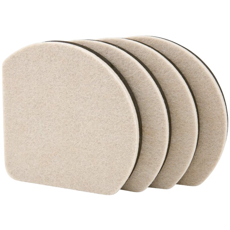Super Sliders 5"" Slide & Hide Reusable Furniture for Hard Surfaces - Effortless Moving and Surface Protection, Beige (4 Pack) - Image 3
