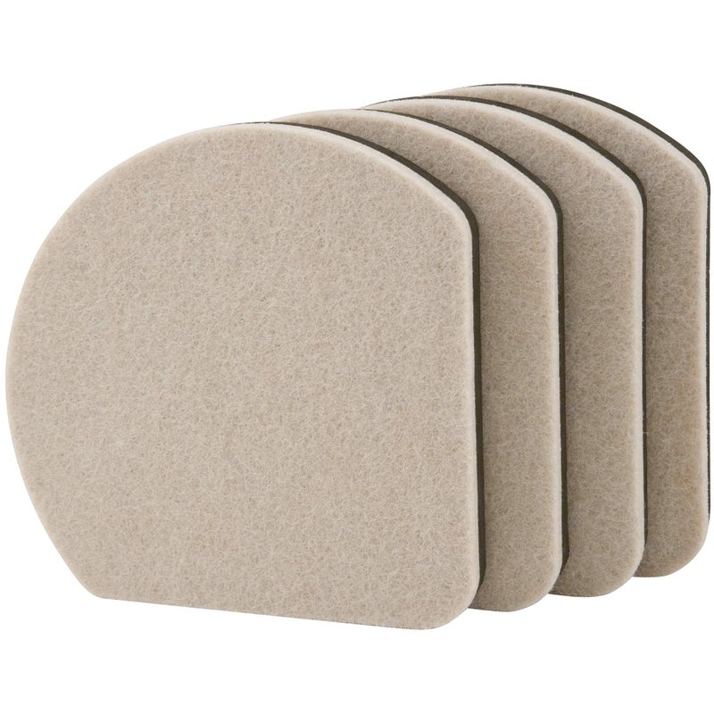 Super Sliders 5"" Slide & Hide Reusable Furniture for Hard Surfaces - Effortless Moving and Surface Protection, Beige (4 Pack) - Image 2