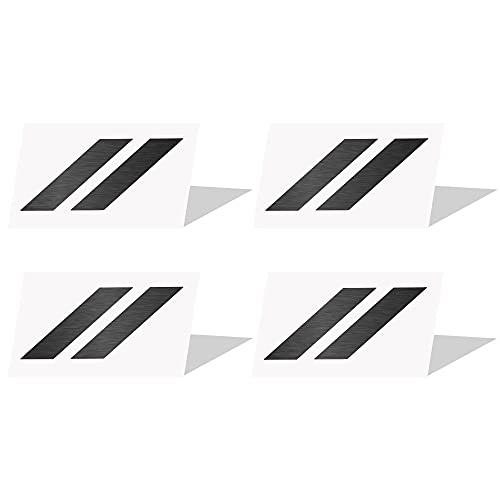 IPG for 2017-2019 Dodge Challenger Hash Rhombus Center Cap Overlay Decals Set of 4 (Dark Brushed Aluminum) - Image 4