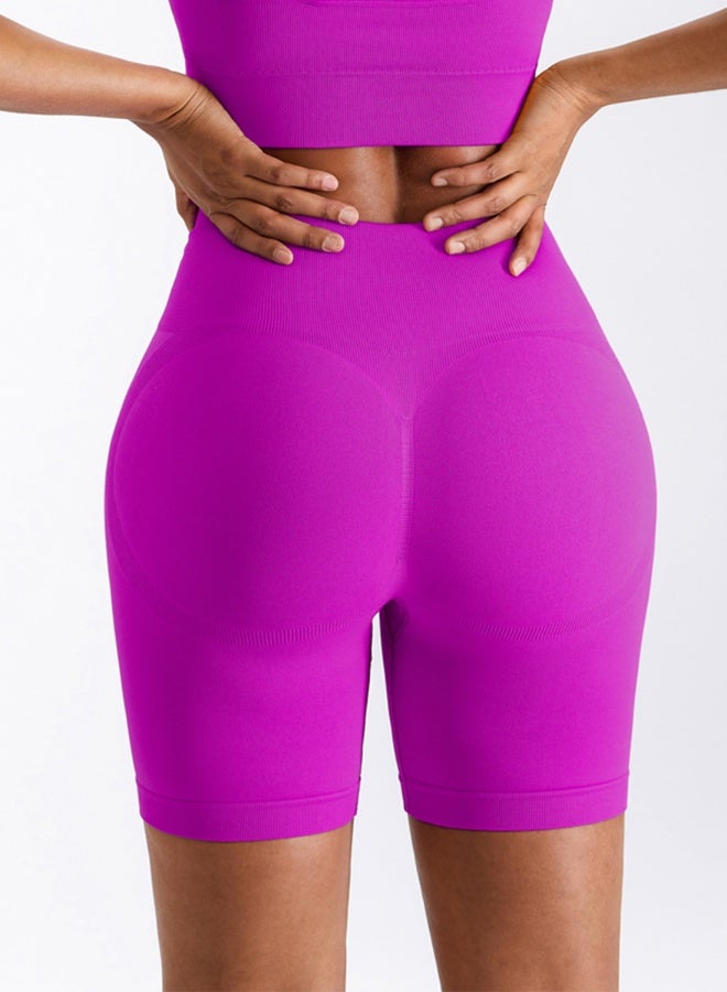 KAWN.YOGA Womens High Waist Contour Workout Sport Yoga Shorts Tummy Control. - Image 4