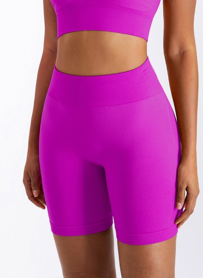 KAWN.YOGA Womens High Waist Contour Workout Sport Yoga Shorts Tummy Control. - Image 3