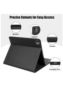 Keyboard Case for iPad Pro 13 inch 2024 M4, Protective Case with Pencil Holder and Detachable Wireless Keyboard for iPad Pro 13 inch (Black) - pzsku/Z6717EF30C1D3D6BCA052Z/45/_/1726504492/5b78a3e5-49b8-40f4-a797-d2a277e1a943