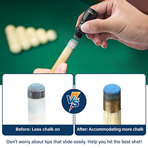 Adhafera Cue Tip Shaper, 3 in 1 of Pool Cue Tip Shaper, The Pool Cue Accessories for Effective and Rapid Repair Cue Tip - Image 2