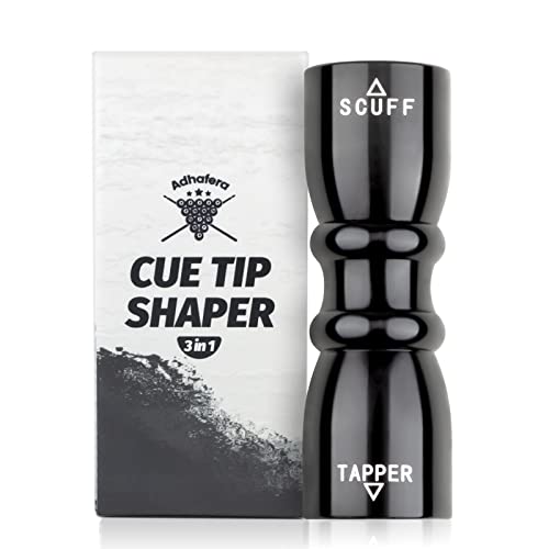 Adhafera Cue Tip Shaper, 3 in 1 of Pool Cue Tip Shaper, The Pool Cue Accessories for Effective and Rapid Repair Cue Tip - Image 1