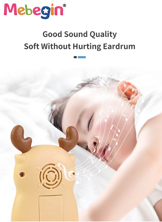 MEBEGIN - Baby Deer-shaped Mobile Phone Toy with Teether Case, Light, Music and Adjustable Volume, Multifunctional Baby Phone Toy with 12 Learning Modes, Teething Toy for Babies, Perfect for Bbabies Who Enjoy Playing with Real Phones, 7*2.5*13.5cm - Image 1