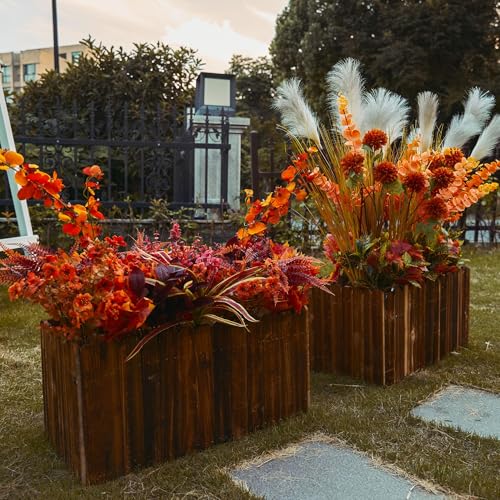 Partyjoy PARTY JOY 15 Bunches Artificial Fall Flowers Faux Fake Orchid Autumn Plants Flowers for Outdoors Thanksgiving Autumn Decor Decorations for Home - Image 5