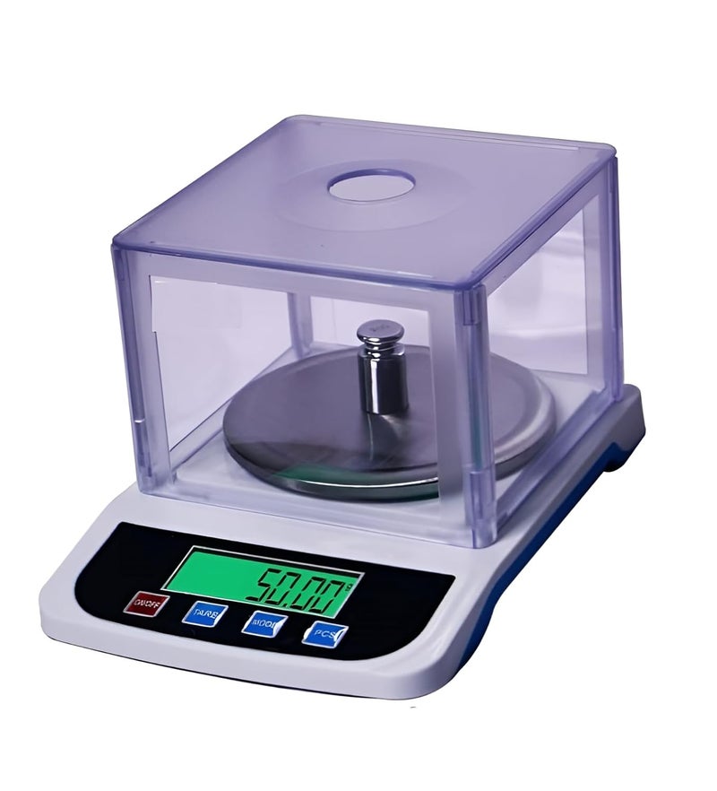 GRAMTECHNOLOGY Digital Weighing Scale Capacity 600g x 0.01g Precision | Jewellery Scale | Weight Machine for Gold | Ideal for Goldsmith and Chemical Use 62 (Jewellery Scale) - Image 1