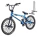 Ailejia Mini Diecast Finger Bike Extreme Sports BMX Finger Bicycle Toys Game Set for Kids and Adults Metal Bike Model Collections Decoration Cool Boy Toy BMX Blue - Image 2