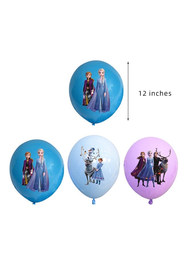 لوازم حفلات أعياد الميلاد المجمدة ، زينة الحفلات المجمدة ومجموعة أدوات المائدة-أطباق المناديل أكواب مفرش المائدة راية خلفية بالونات الخ لوازم حفلات أعياد الميلاد المجمدة - Image 5