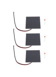 Thoraya 3 Set Small Solar Panels Professional 1W Monocrystalline Silicon High Efficiency DIY Solar Panels Kits for Teaching Appliance Photovoltaic Materials  - Image 1