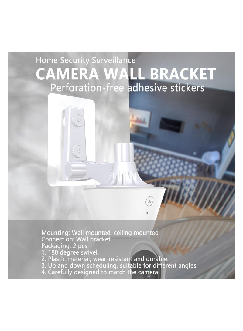 2-Pack Adjustable Wall Mount for Blink Mini Pan, Versatile Security Camera Bracket for Indoor and Outdoor Use, Compatible with Blink Mini Pan Cameras. - Image 5