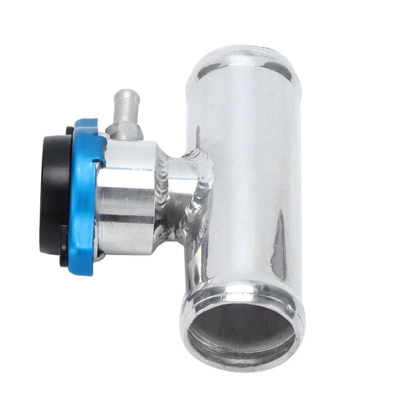38mm/1.5in Inline Radiator Hose Filler Aluminum With Temperature Gauge for Engine - Image 3
