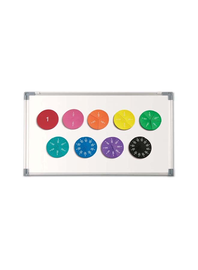 Learning Resources Magnetic Foam Rainbow Circles (24-Piece Set, Fraction Play, Ages 6+) - Image 3