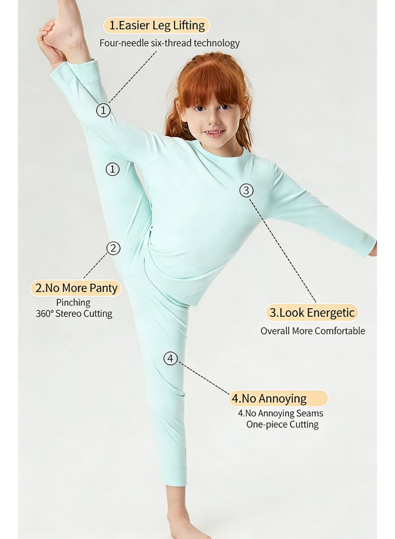 general 1 set of children's thermal underwear, thickened pajamas, winter cotton sweater - Image 5