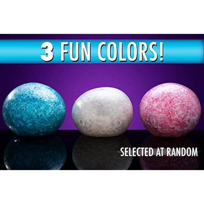 Play Visions Giant Stress Ball with Bingsu Beads - Blue, White, & Pink - Image 5