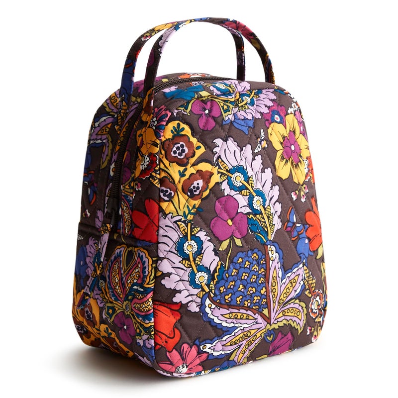 Vera Bradley Women'S Premium Cotton Lunch Bag  Colorful Bouquet  One Size - Image 1