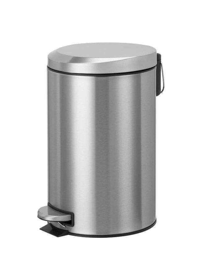 AKC Moon Cover Pedal Bin – Stainless Steel Step Trash Can, 5L / 12L / 20L – Soft-Close Lid, Sleek Oval Design, Fingerprint-Resistant, for Bathroom, Kitchen, Office, or Bedroom (20 Liters) - Image 1
