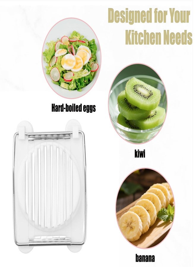 BOBOAR Egg Slicer for Hard Boiled Eggs,Hard Boiled Eggs with Stainless Steel Wire Soft Food Cutting Tool - Image 4