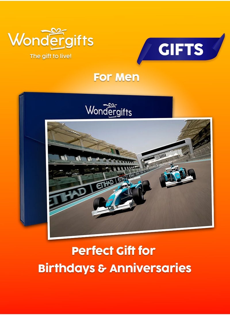 Wondergifts Formula 3000 Track Driving Experience at Yas Marina Circuit | 9–13 Laps of High-Speed Thrill | Ultimate Gift for Him, Birthday or Father’s Day  - Image 1