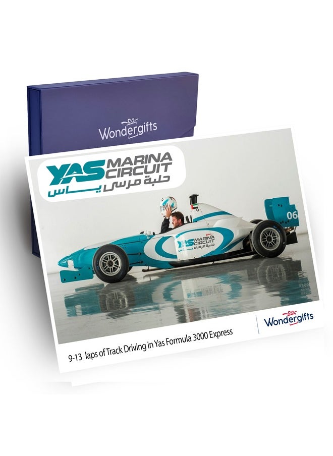 Wondergifts 9-13 Laps Track Driving in Yas Formula 3000 Express with Free Spa Voucher 