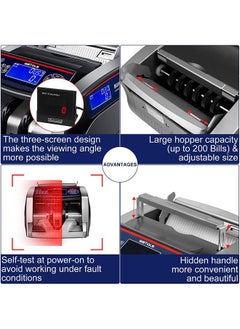Generic Cash Counting machine Money Counting & Detector – Digital Display & Control Buttons / 2825C  - Image 4