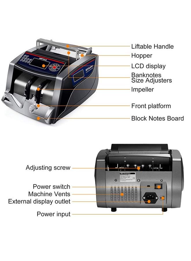 Generic - Cash Counting machine Money Counting & Detector – Digital Display & Control Buttons / 2825C - Image 1