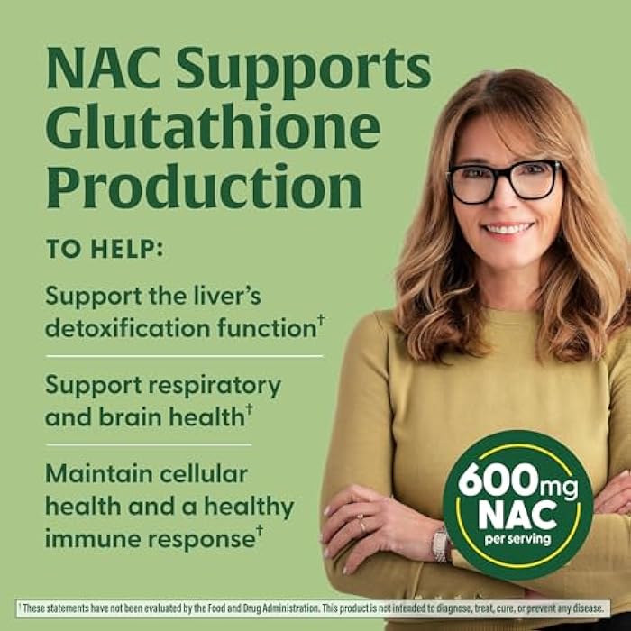 MegaFood NAC Supplement N-Acetyl Cysteine 600mg Per Serving - Promotes Production of Glutathione - Liver Support & Immune Support Supplement - Vegan, Non GMO - 120 Capsules, 120 Servings - Image 3