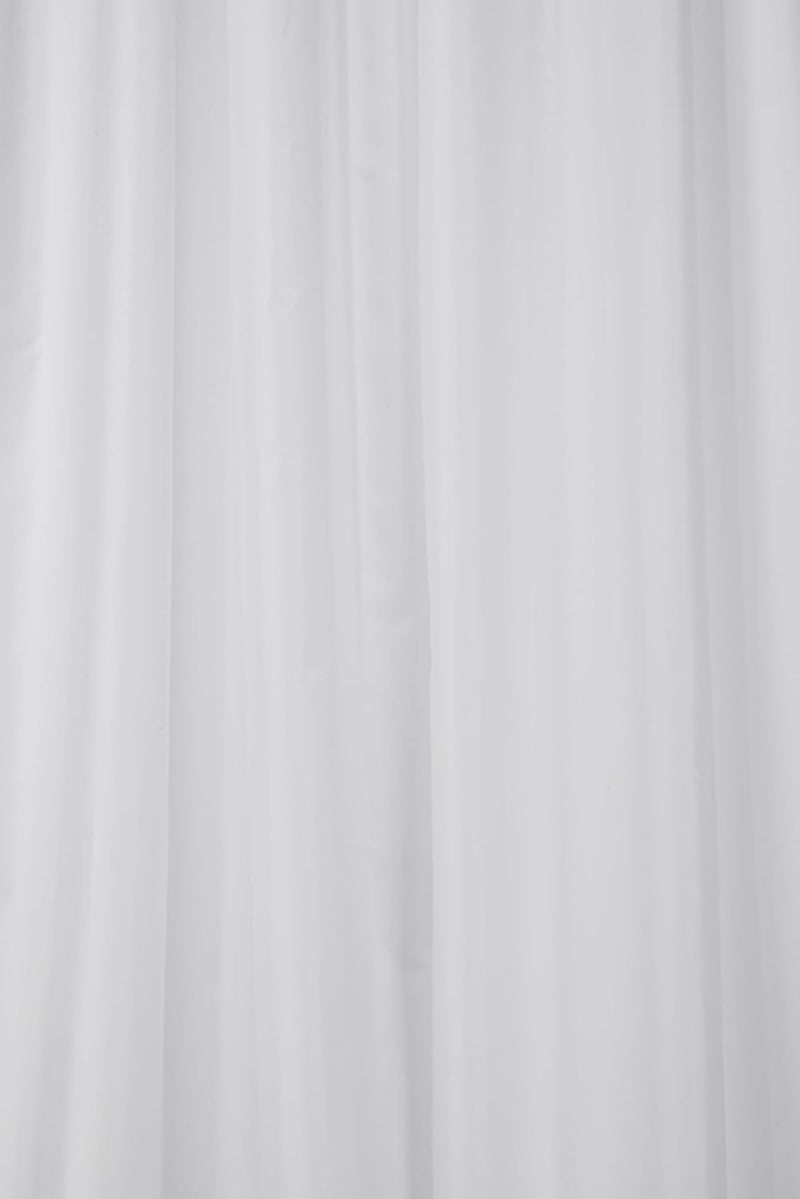 Croydex Professional Plain White Water-Resistant Textile Shower Curtain With Hygiene 'N' Clean 1800 x 1800mm - Image 1