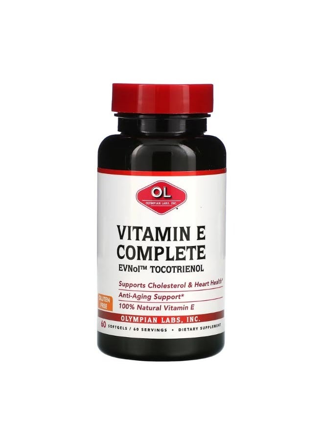 Olympian Labs Vitamin E Complete 60 Softgels  - Image 1