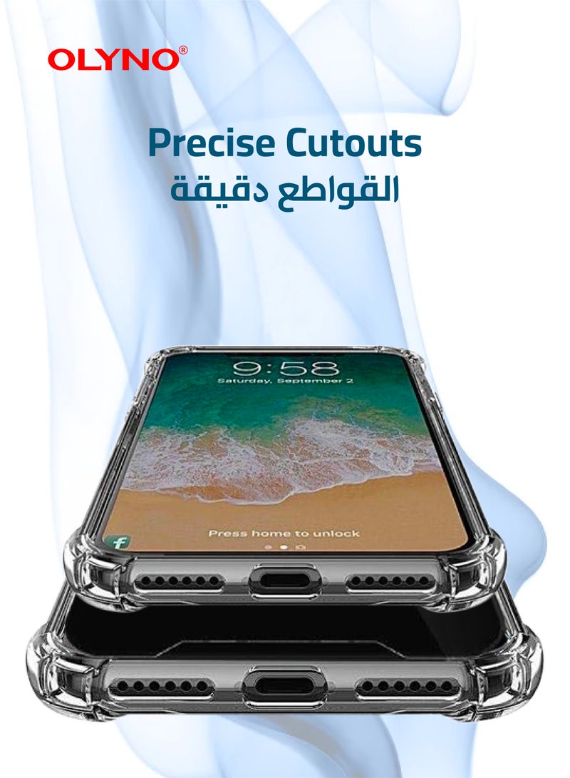 أولينو غطاء خلفي شفاف من بريستين مع حماية من السقوط لهاتف آيفون 12 برو - Image 4