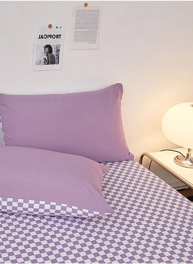 Pink Cactus Purple mosaic bedding set
