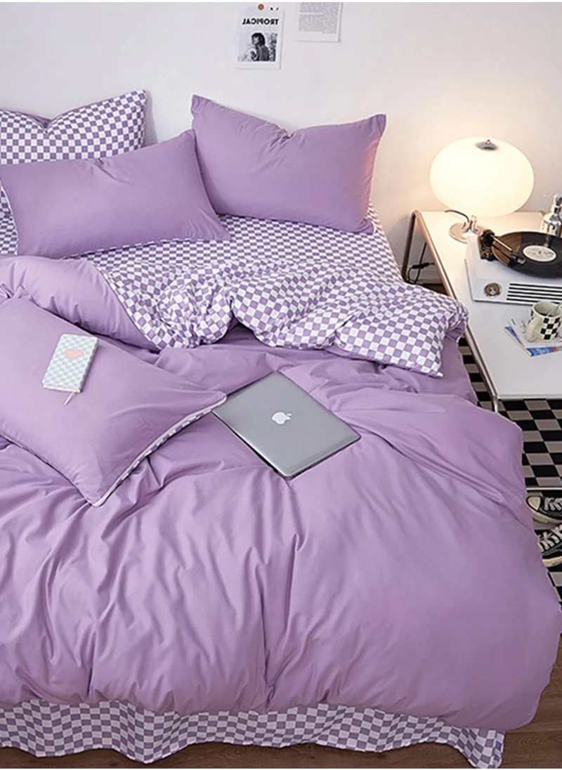 Pink Cactus Purple mosaic bedding set