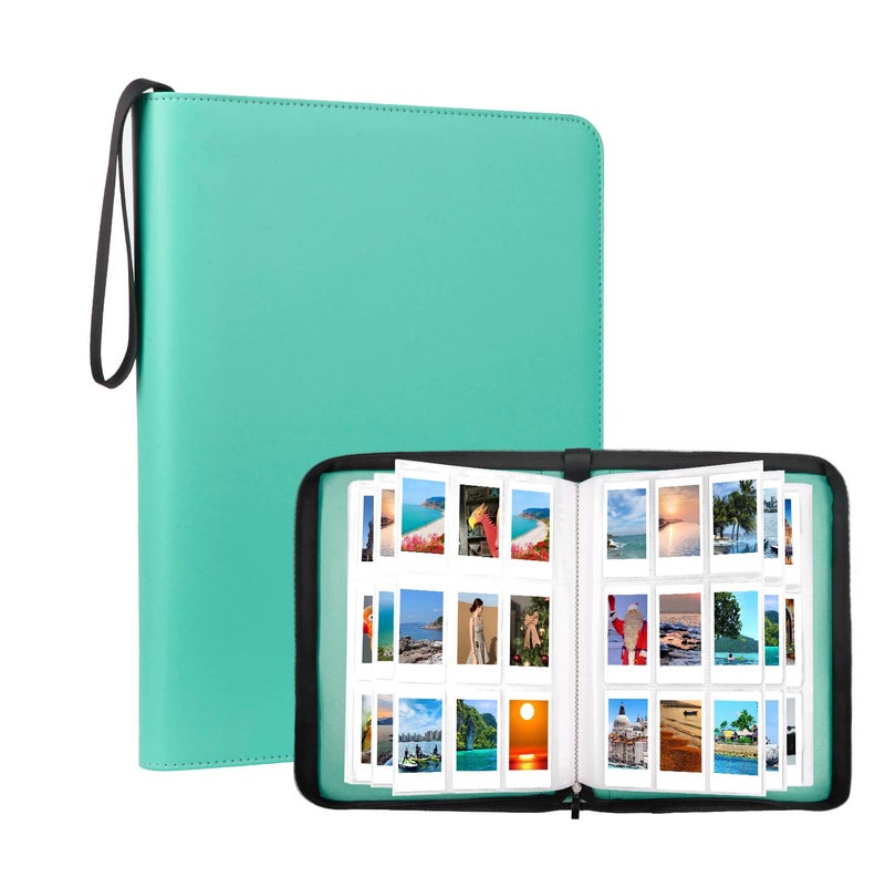 Ruibytree 540 Pockets Photo Album Book for Fujifilm Instax Mini 12 11 9 99 8+8 7+ 90 40 25 26 LiPlay EVO Instant Camera  Polaroid Snap/Snap Touch/PIC-300P/Z2300/ SocialMatic Zip Instant Printer (Green) - Image 1