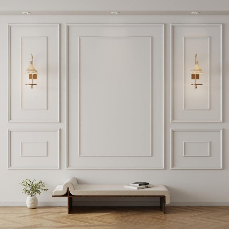 Pangda 3 Set Peel and Stick Wall Molding Kit Inner and Outer Layer Style Premade Wainscoting Panel for Interior Wall Moulding Decor Accent Wall Molding 24x48inch48x 72inch - Image 2