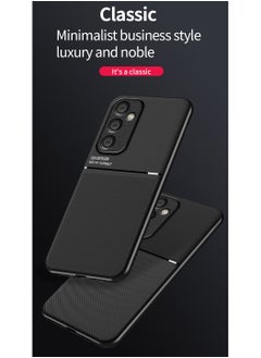 ICARLUS Case for Samsung Galaxy A35 5G Magnetic Cover Moire Black  - Image 2
