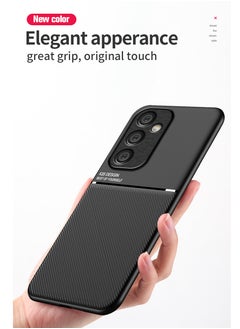 ICARLUS Case for Samsung Galaxy A35 5G Magnetic Cover Moire Black  - Image 4