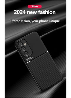 ICARLUS Case for Samsung Galaxy A35 5G Magnetic Cover Moire Black  - Image 5